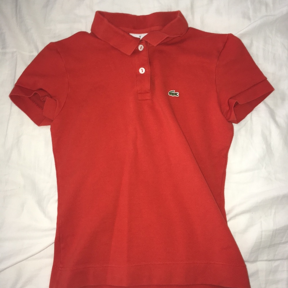 lacoste polo collared